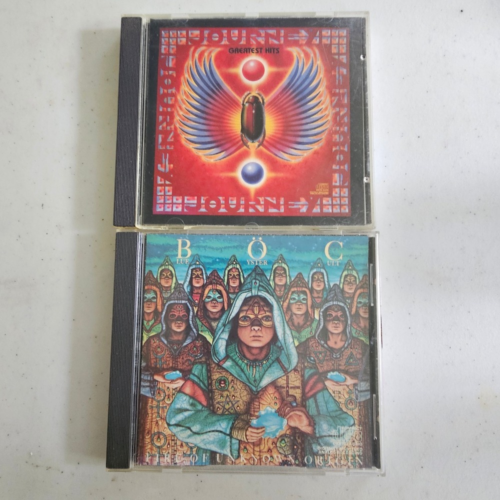 Journey Greatest Hits & Blue Oyster Cult Fire of Unknown Origin CD Lot Columbia